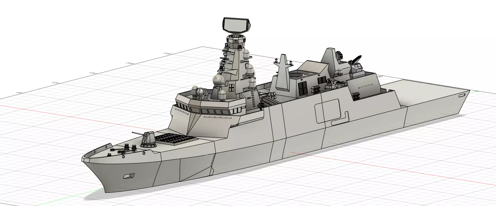 Istanbul-class frigate for Indonesian Navy  3D print model_7