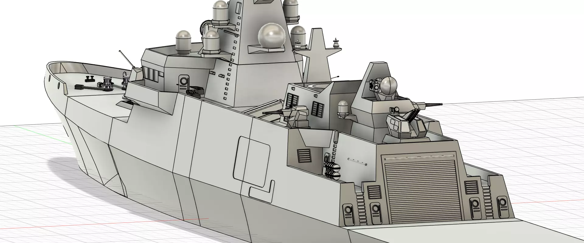 Istanbul-class frigate for Indonesian Navy  3D print model_18