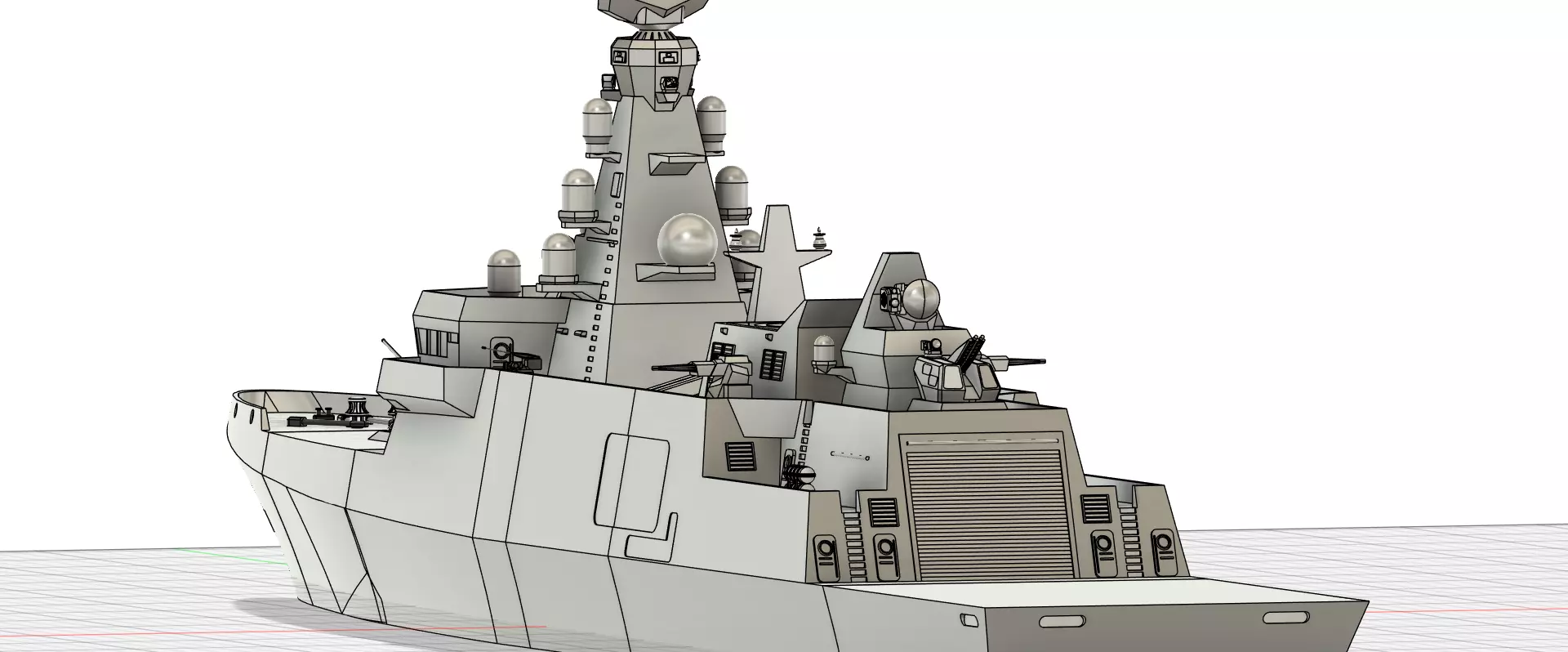 Istanbul-class frigate for Indonesian Navy  3D print model_16