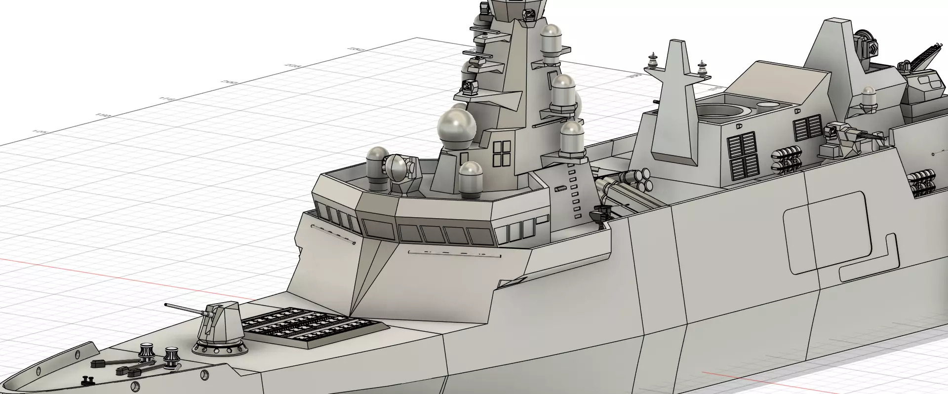 Istanbul-class frigate for Indonesian Navy  3D print model_9