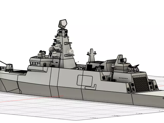 Istanbul-class frigate for Indonesian Navy  3D print model_14