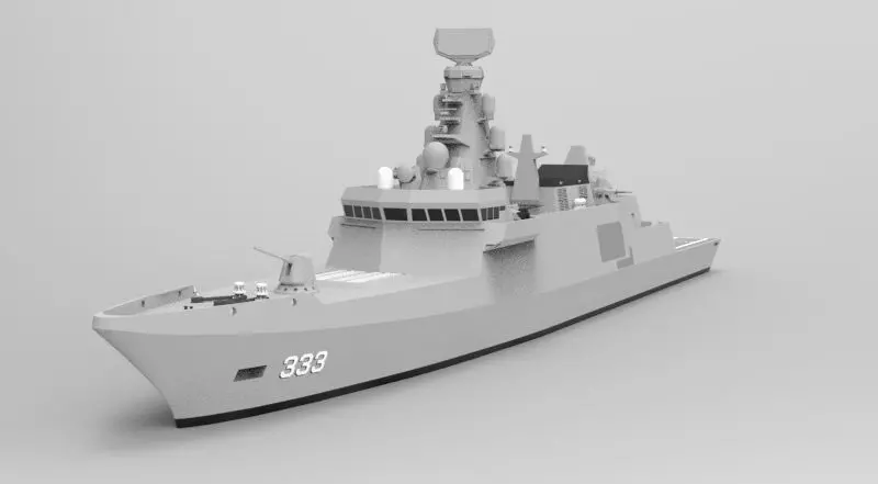 Istanbul-class frigate for Indonesian Navy  3D print model_3