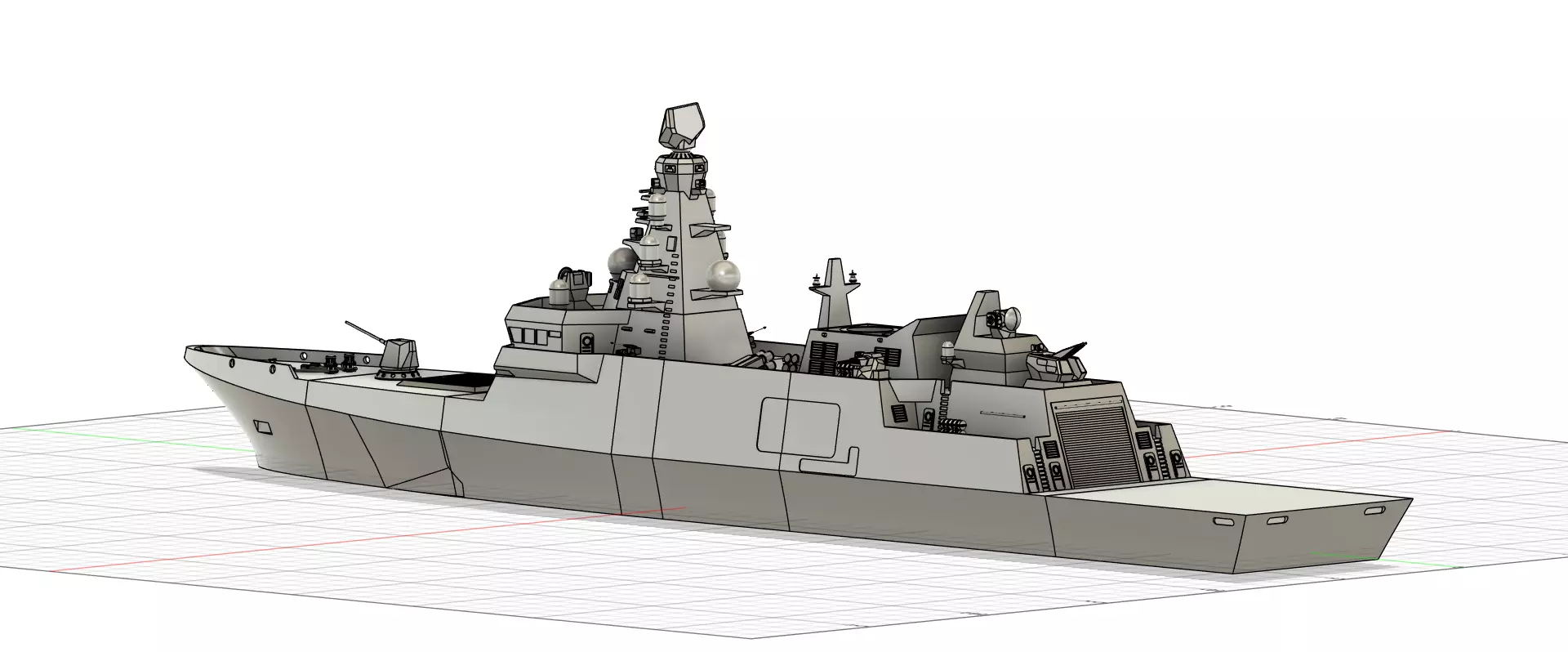 Istanbul-class frigate for Indonesian Navy  3D print model_15