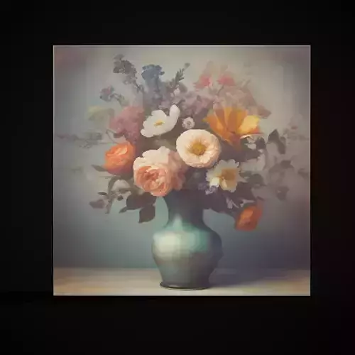 Vintage Flowers Painting Five