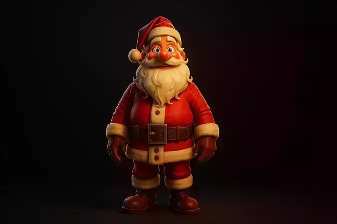 Santa Claus Figurine Festive Holiday Christmas 3D print model Santa Claus Figurine Festive Holiday Christmas 3D print model