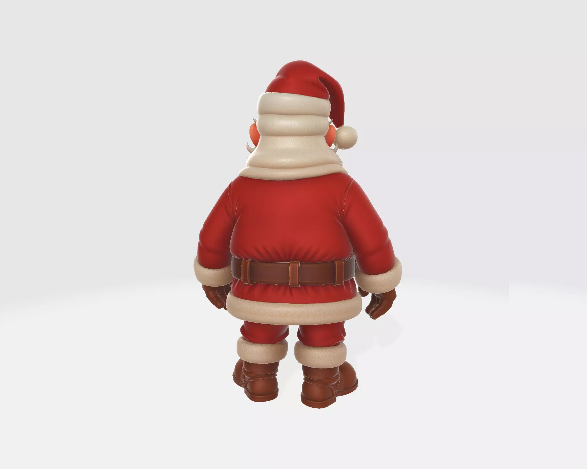 Santa Claus Figurine Festive Holiday Christmas 3D print model_7