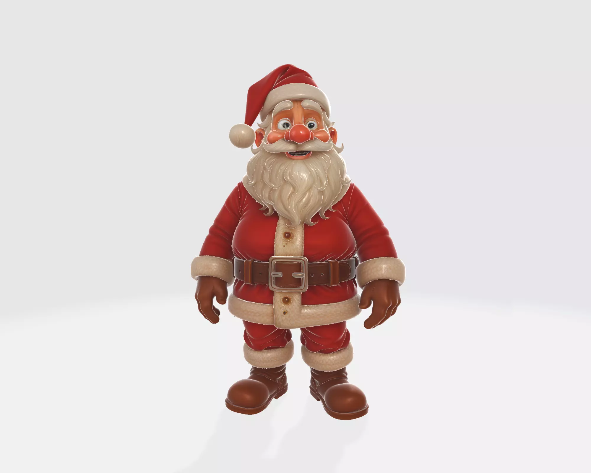 Santa Claus Figurine Festive Holiday Christmas 3D print model_5