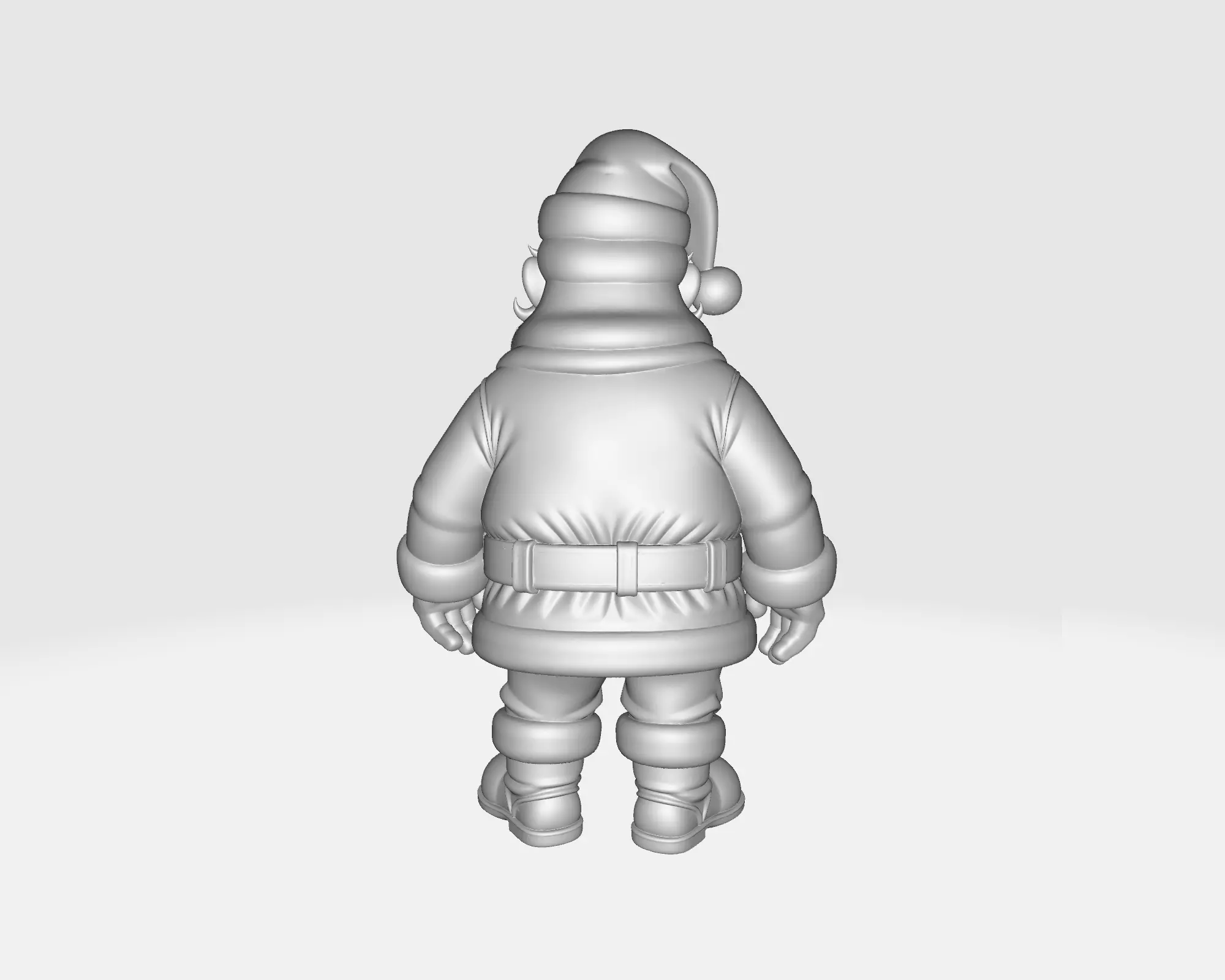 Santa Claus Figurine Festive Holiday Christmas 3D print model_4