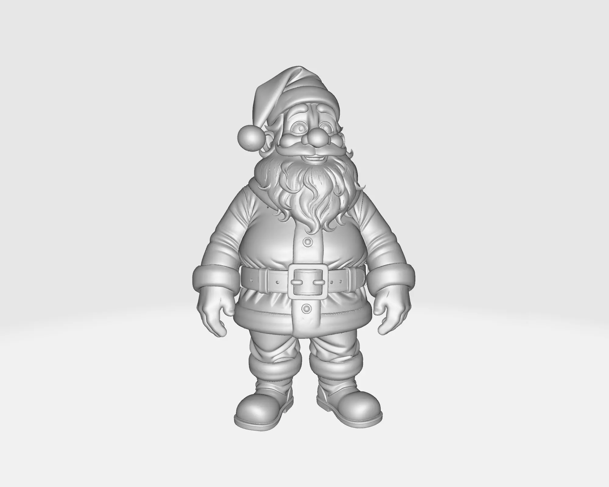 Santa Claus Figurine Festive Holiday Christmas 3D print model_1