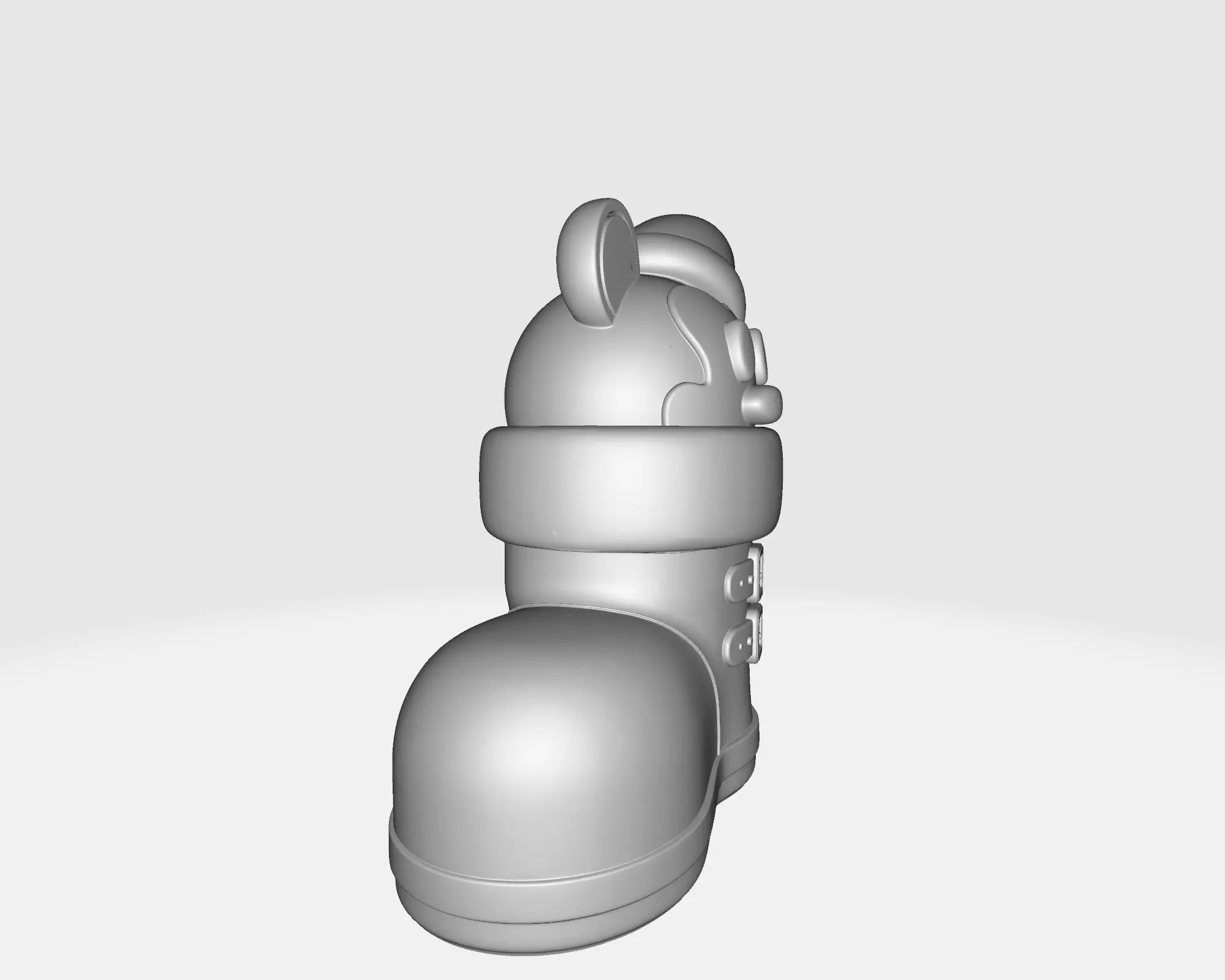 Christmas Cartoon Mouse Boot Ornament Cute Holiday Decoration 3D print model_3