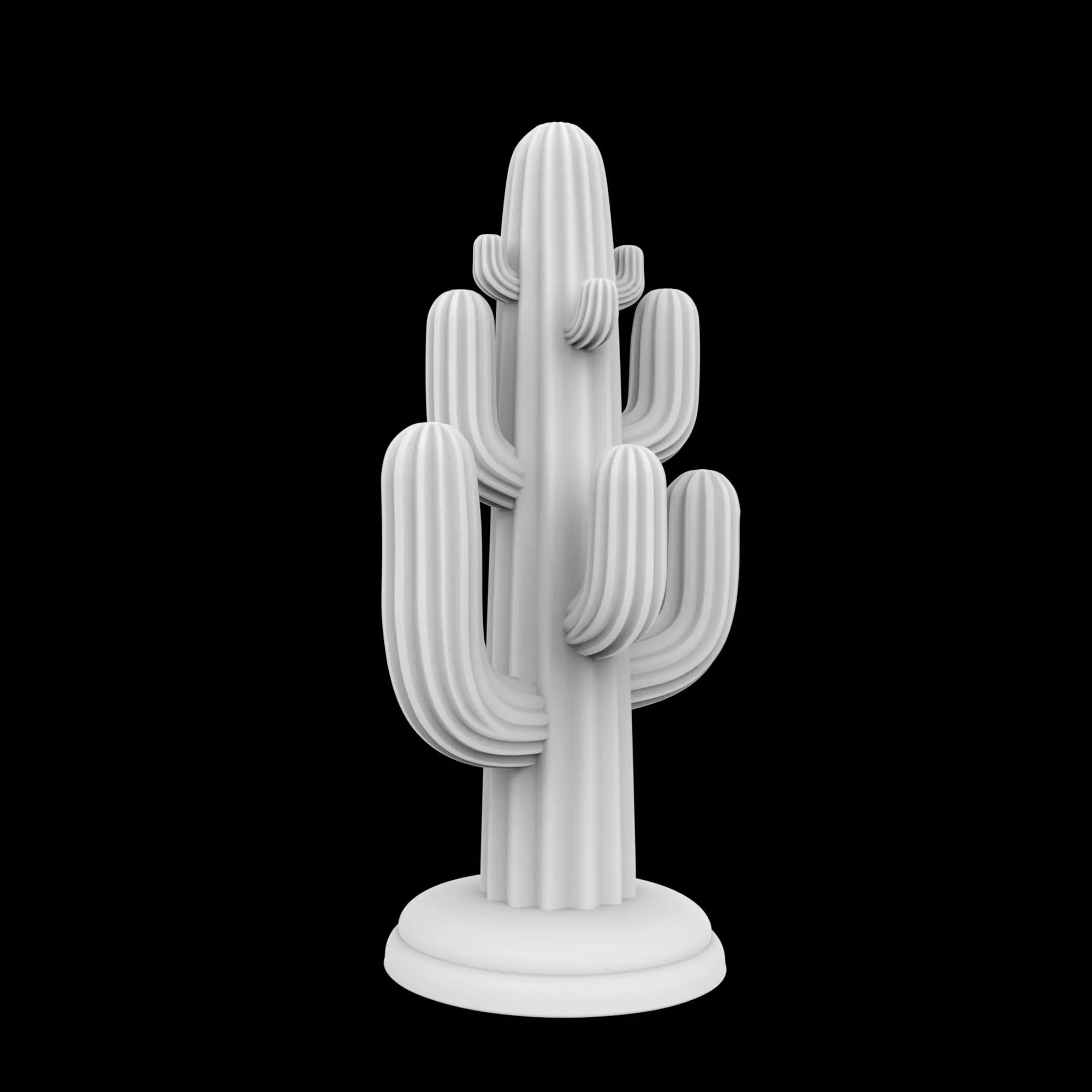 Cactus Spire Headphone Stand 3D Print Model 3D print model