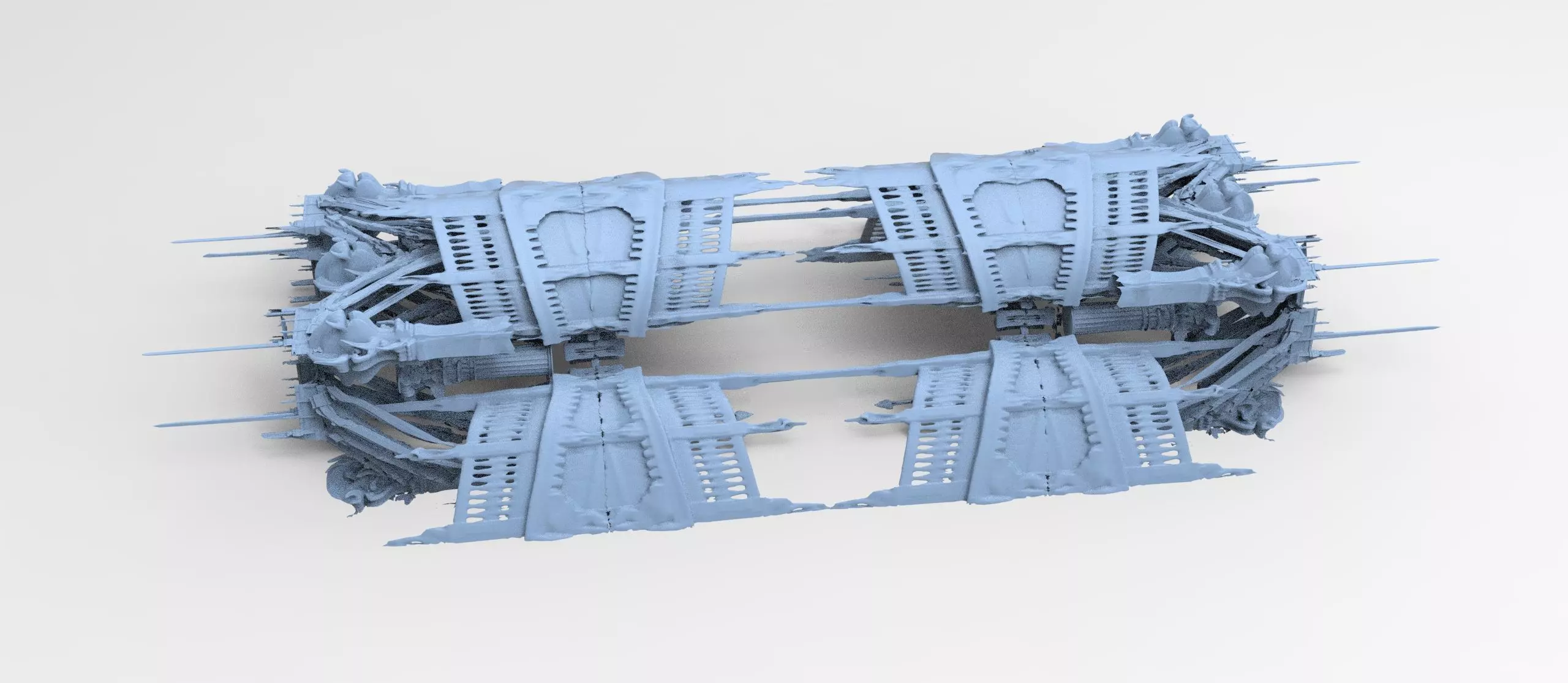 Pirate captain ship monlith sunken temple 2  3D model_0