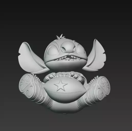 Stitch - Collectable figure 17 American Football 3D print model_5