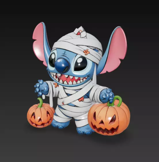 Stitch - Collectable figure 18 Halloween 01 3D print model