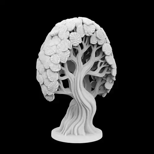 Nature Inspired Statue 3D Print Model