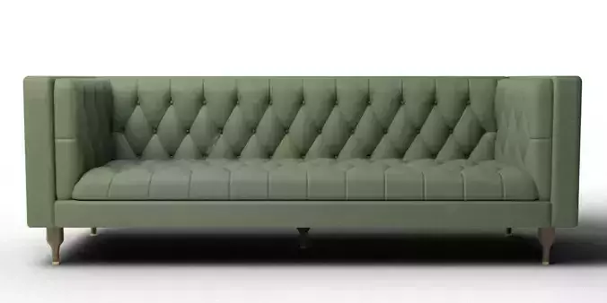 Ashcroft Imports Fandale Chesterfield Green Sofa