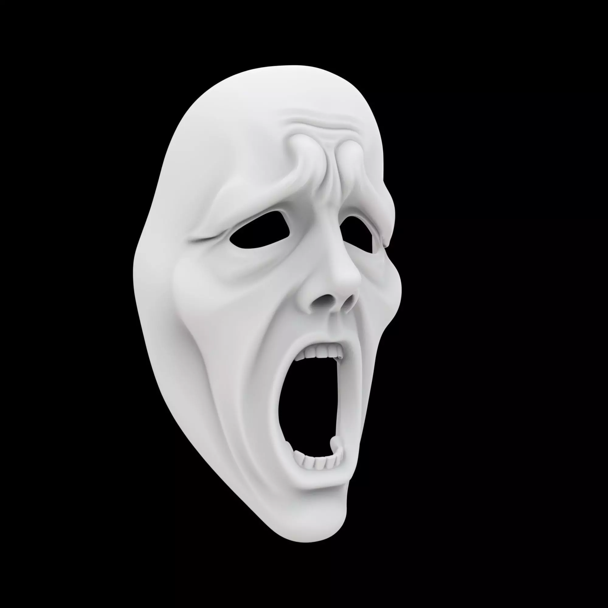 Screaming Mask 3D Print Model 3D print model
