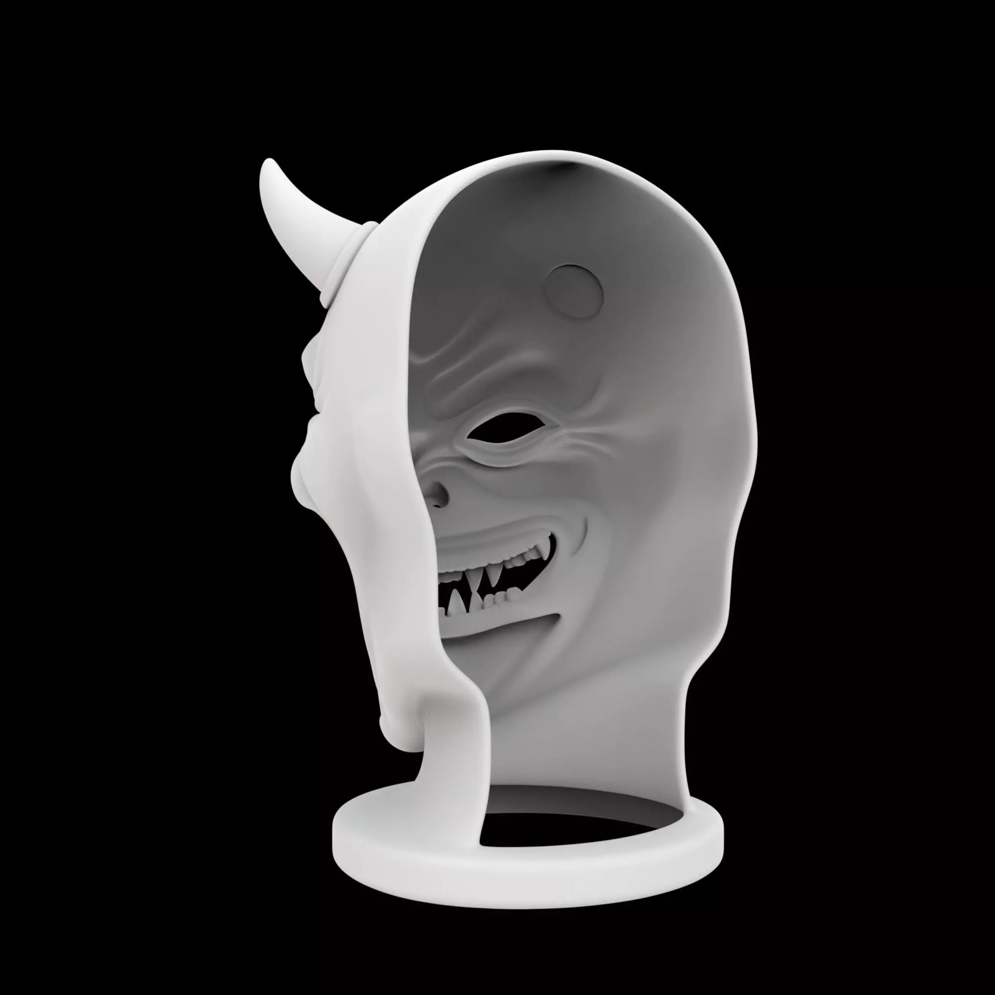 Smiling Devil Mask 3D Print Model 3D print model_2