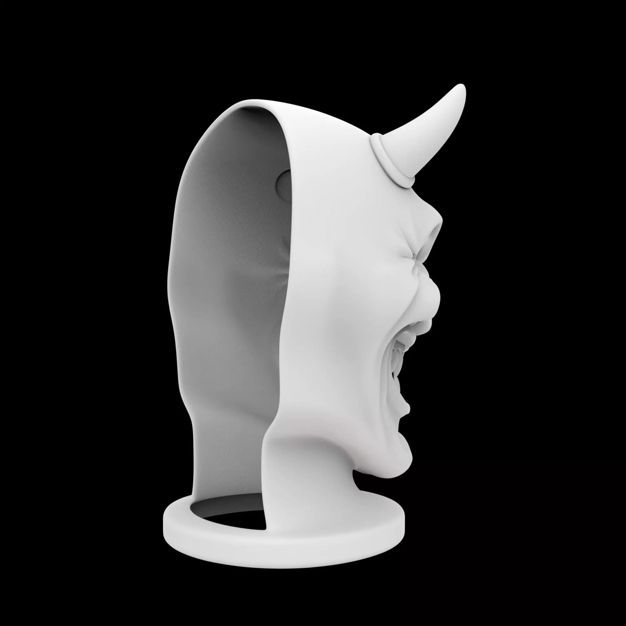 Smiling Devil Mask 3D Print Model 3D print model_3