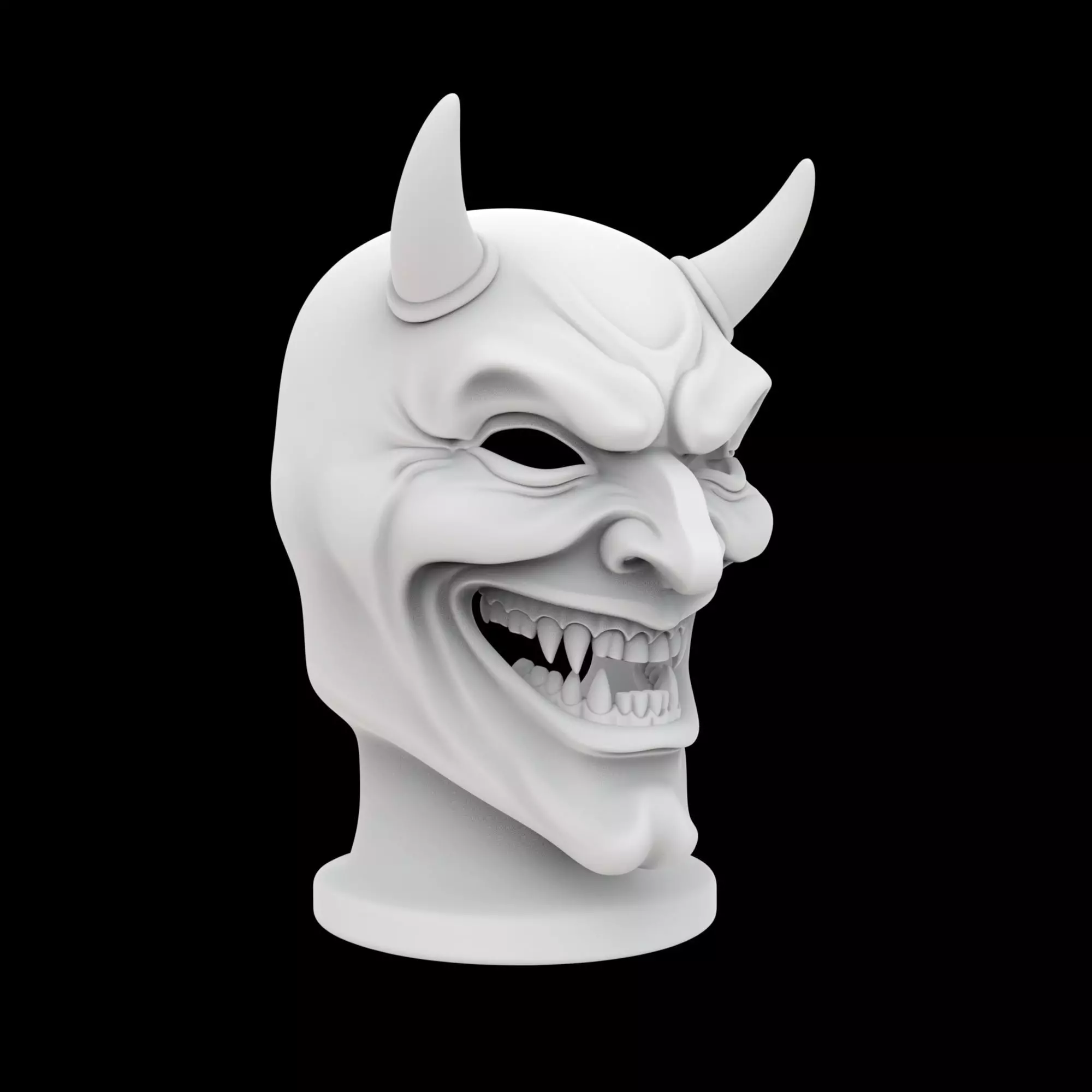 Smiling Devil Mask 3D Print Model 3D print model_0