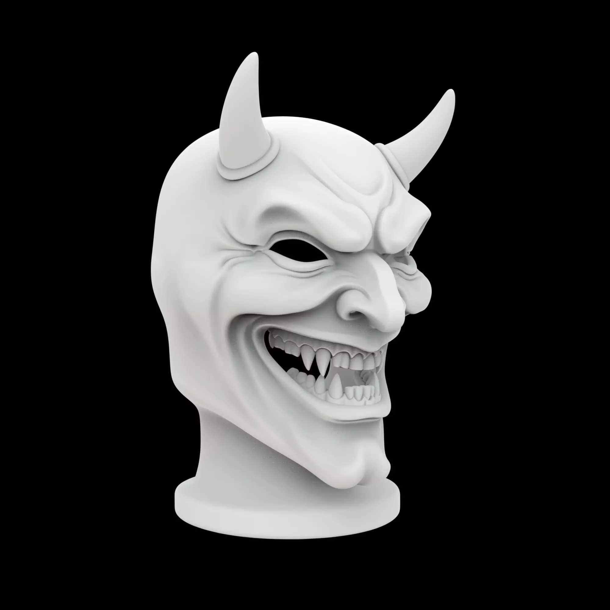 Smiling Devil Mask 3D Print Model 3D print model_5