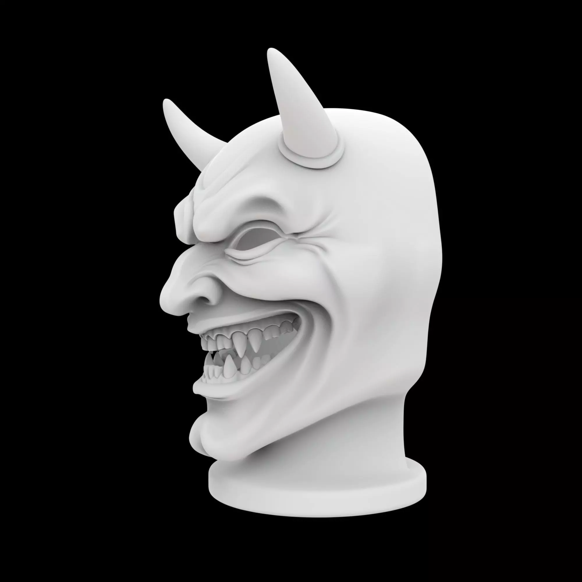Smiling Devil Mask 3D Print Model 3D print model_1