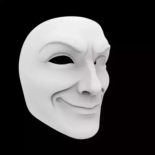 Smirking Mask 3D Print Model