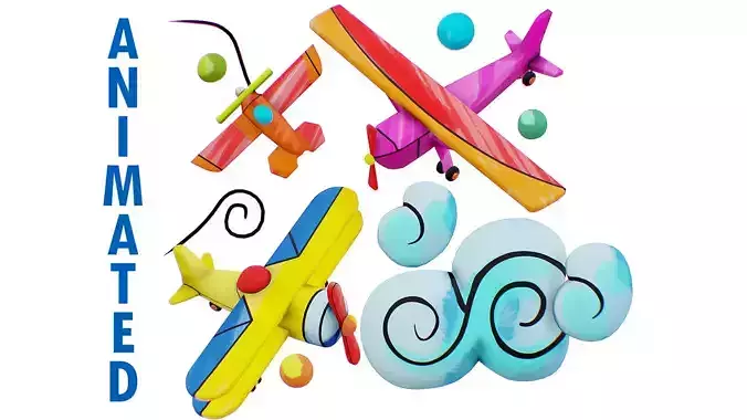 Aircraft Biplane Scenery - Aeroplane Toy - Sky Transport
