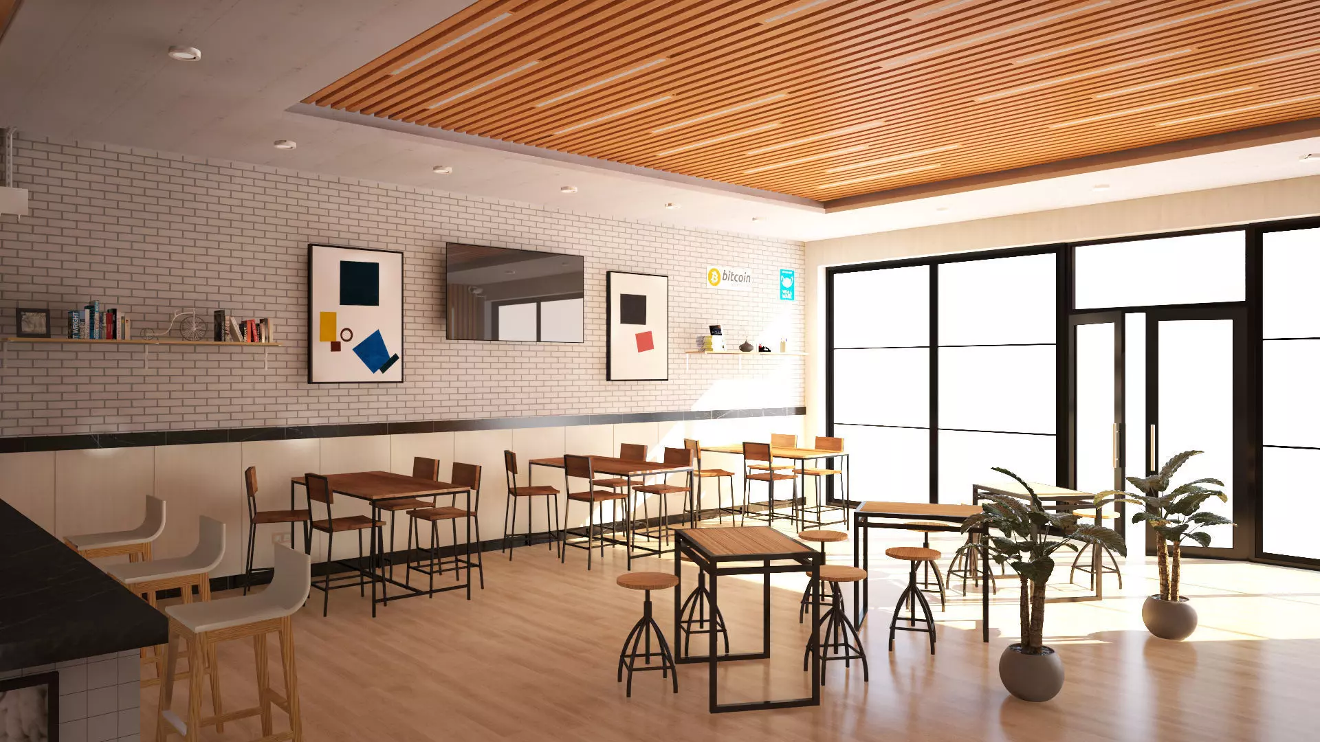 Cafeteria 3D model_5