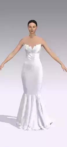 Dress wedding white