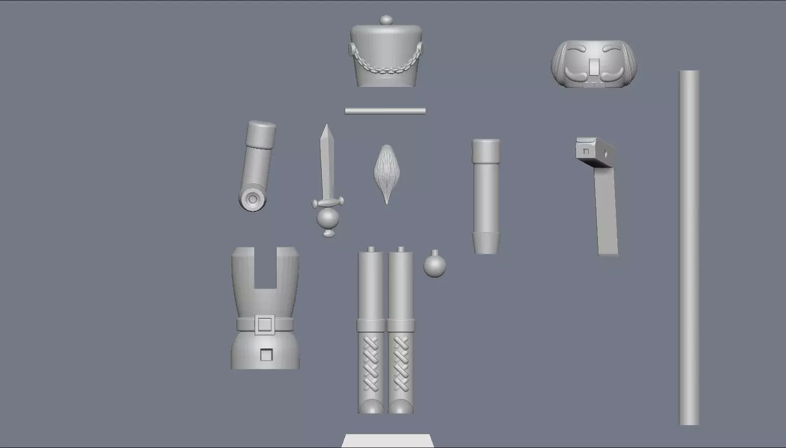Sword Nutcracker  3D print model_4