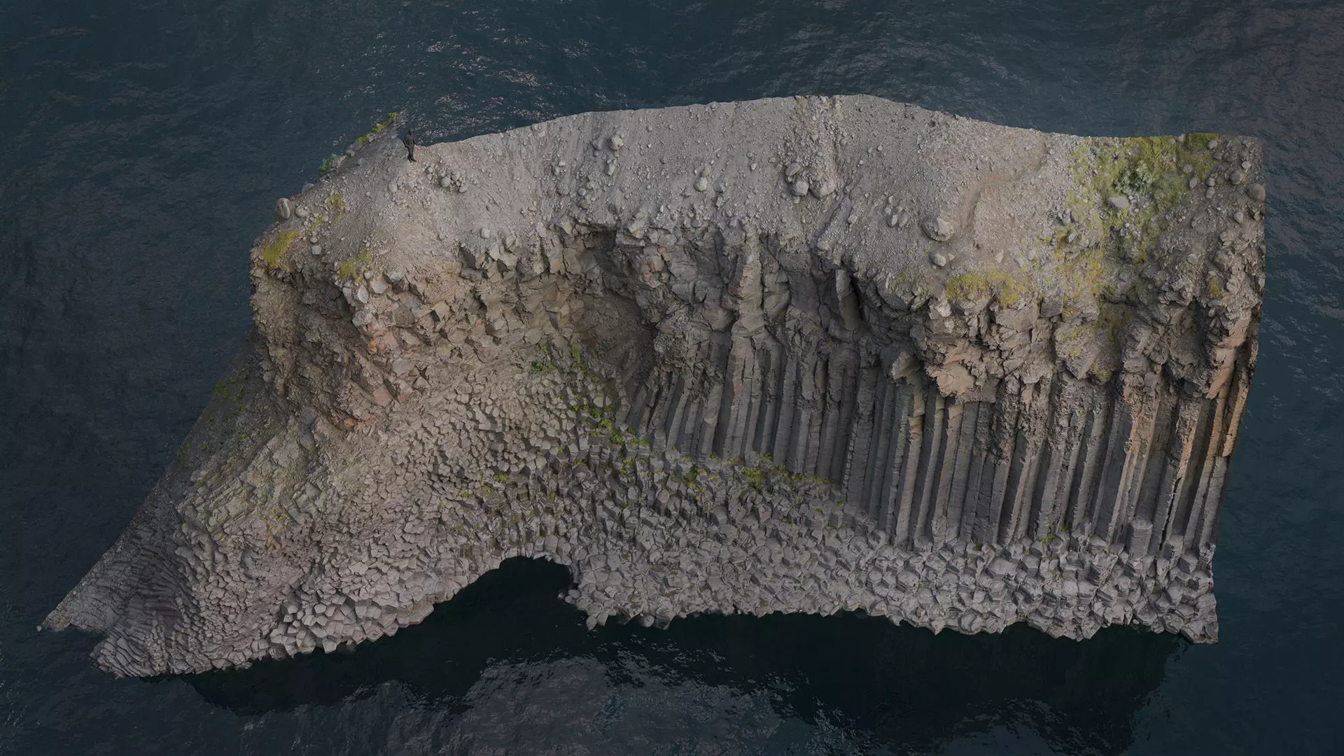 Basalt Cliff Rock Scan D Low-poly 3D model_8