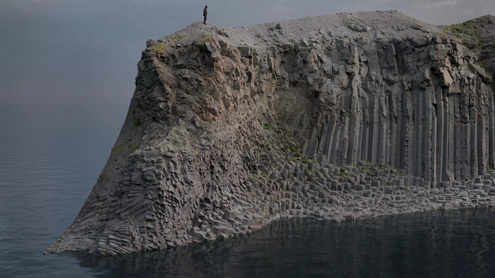 Basalt Cliff Rock Scan D Low-poly 3D model_11