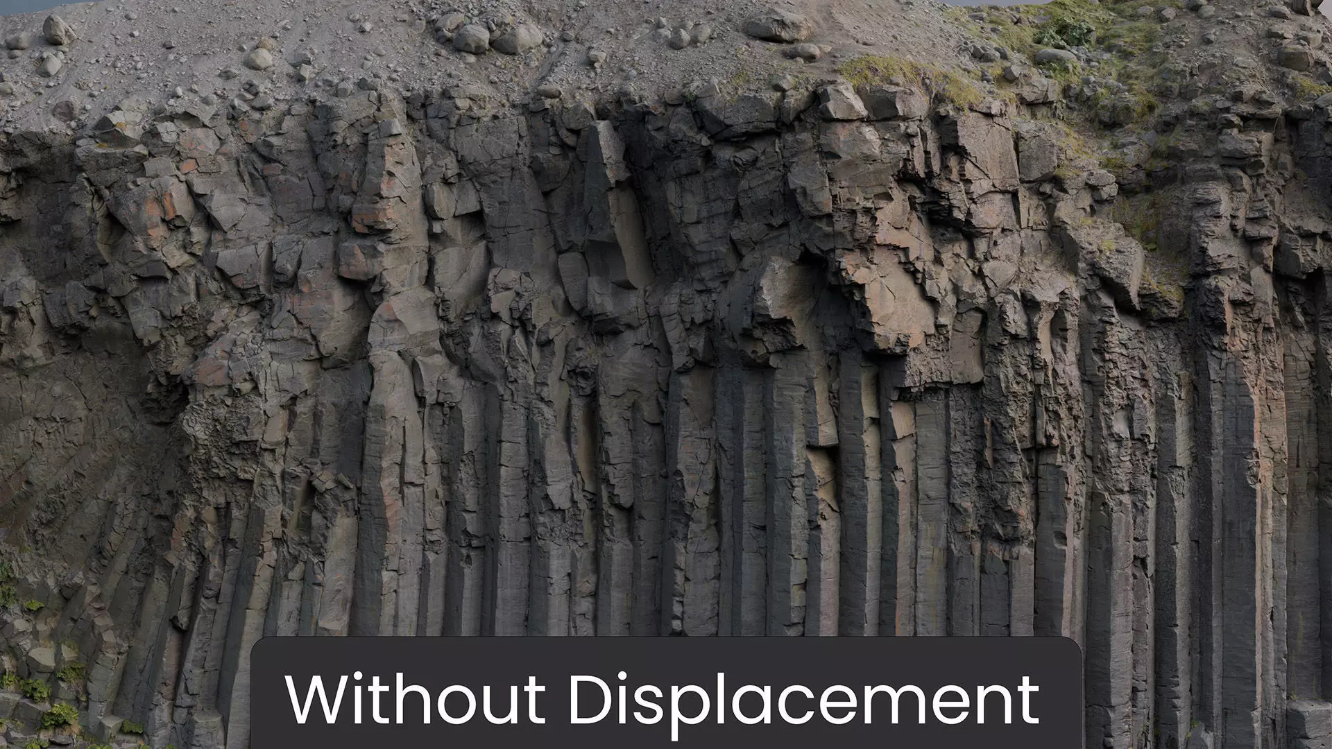 Basalt Cliff Rock Scan D Low-poly 3D model_5