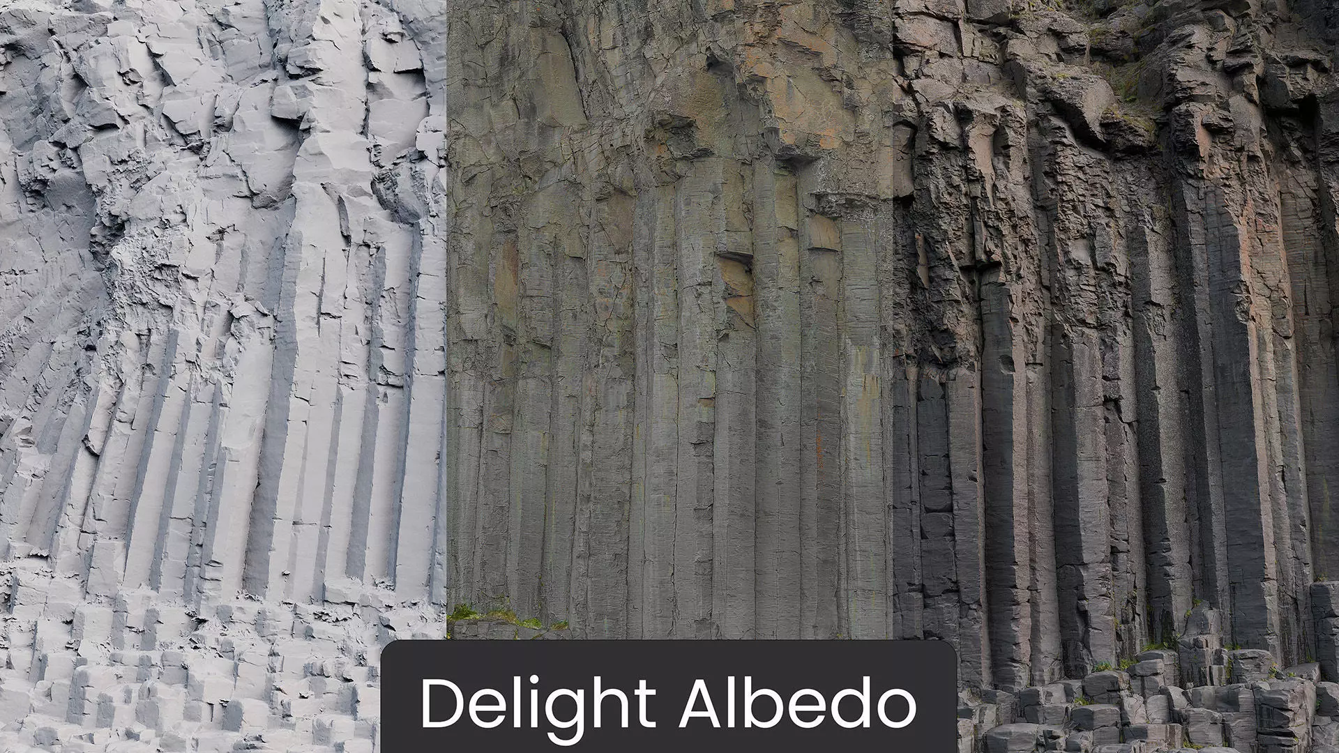 Basalt Cliff Rock Scan D Low-poly 3D model_7