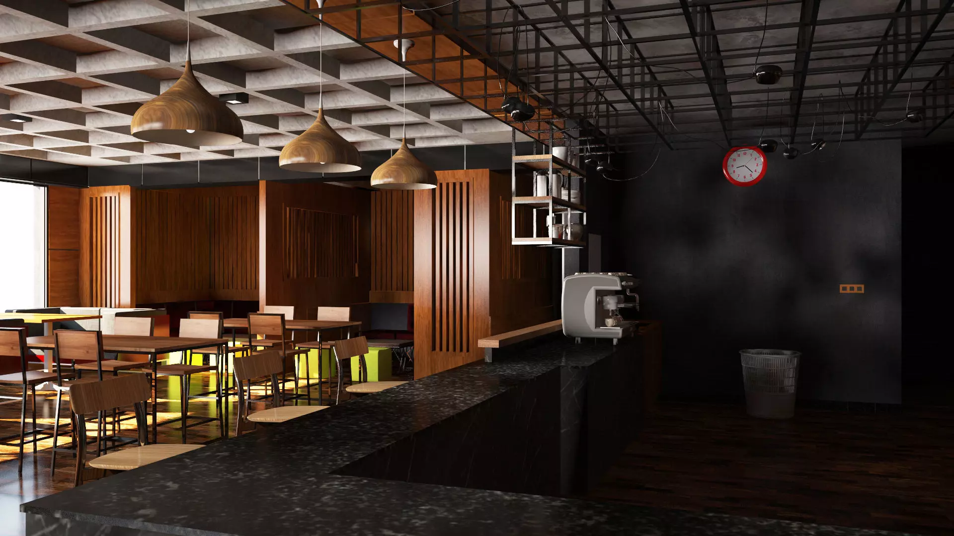 Coffee Shop 3D model_7