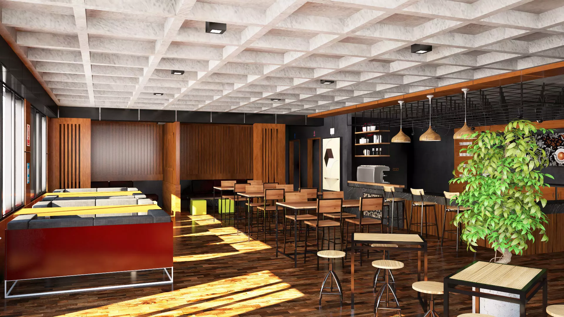 Coffee Shop 3D model_3