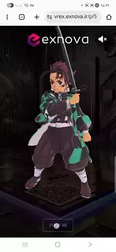 Anime Samurai Boy 3D Model