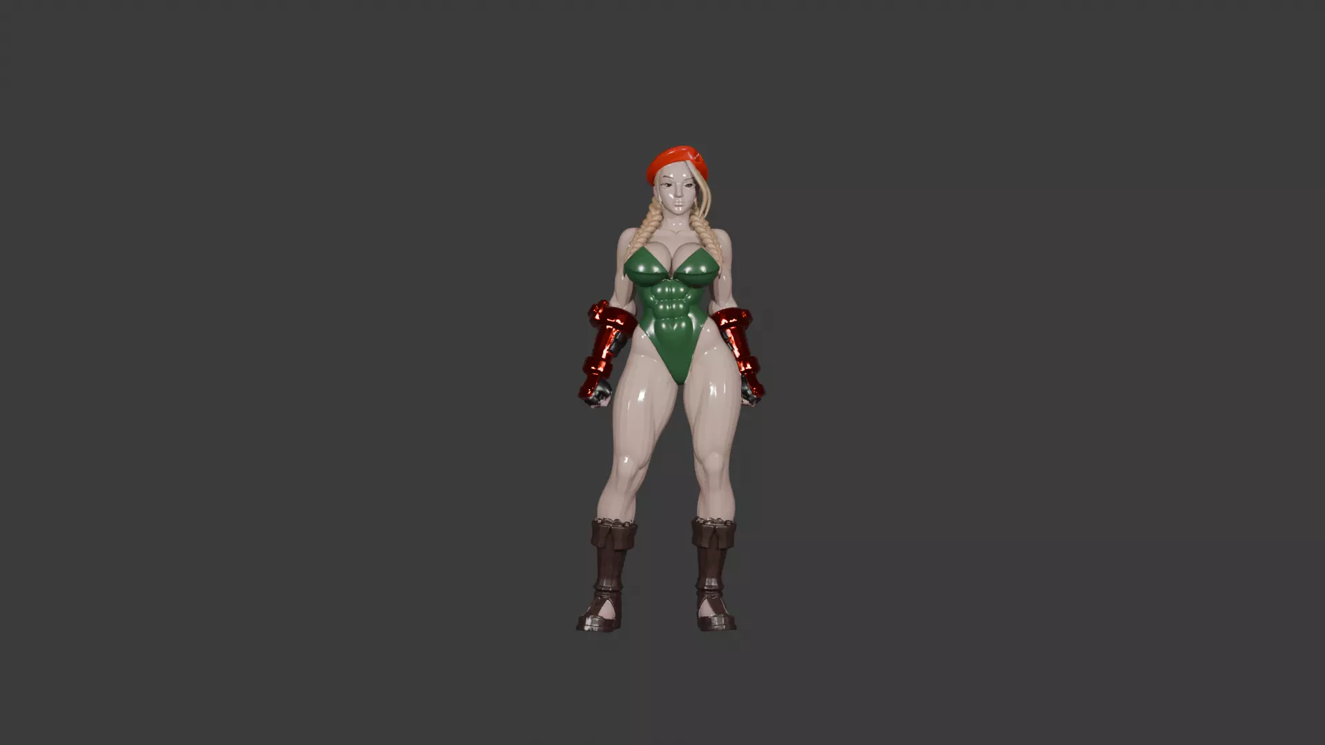 Cammy White  Street Fighter Inspired 3D Character Model  3D model_0