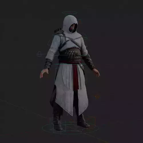 Altair 3D Model Assassins Creed Rigged PBR Blender FBX OBJ