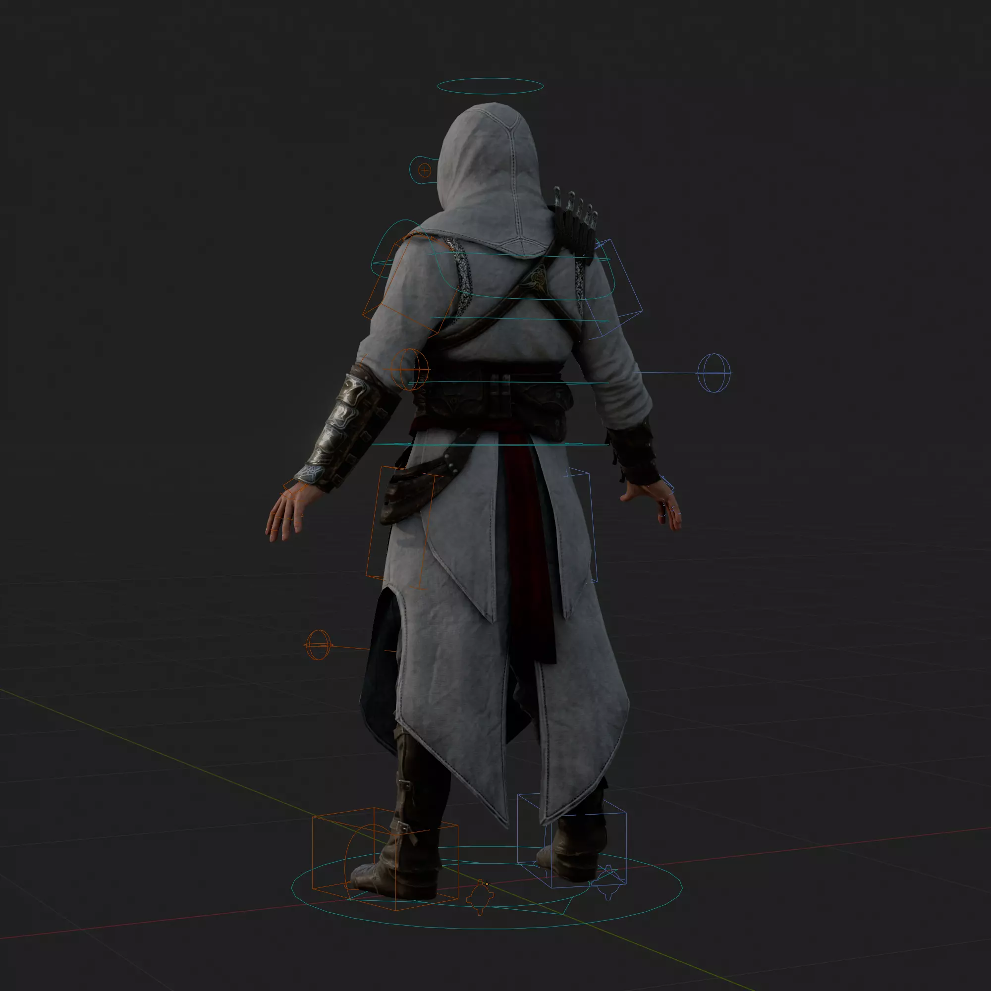 Altair 3D Model Assassins Creed Rigged PBR Blender FBX OBJ Low-poly 3D model_1