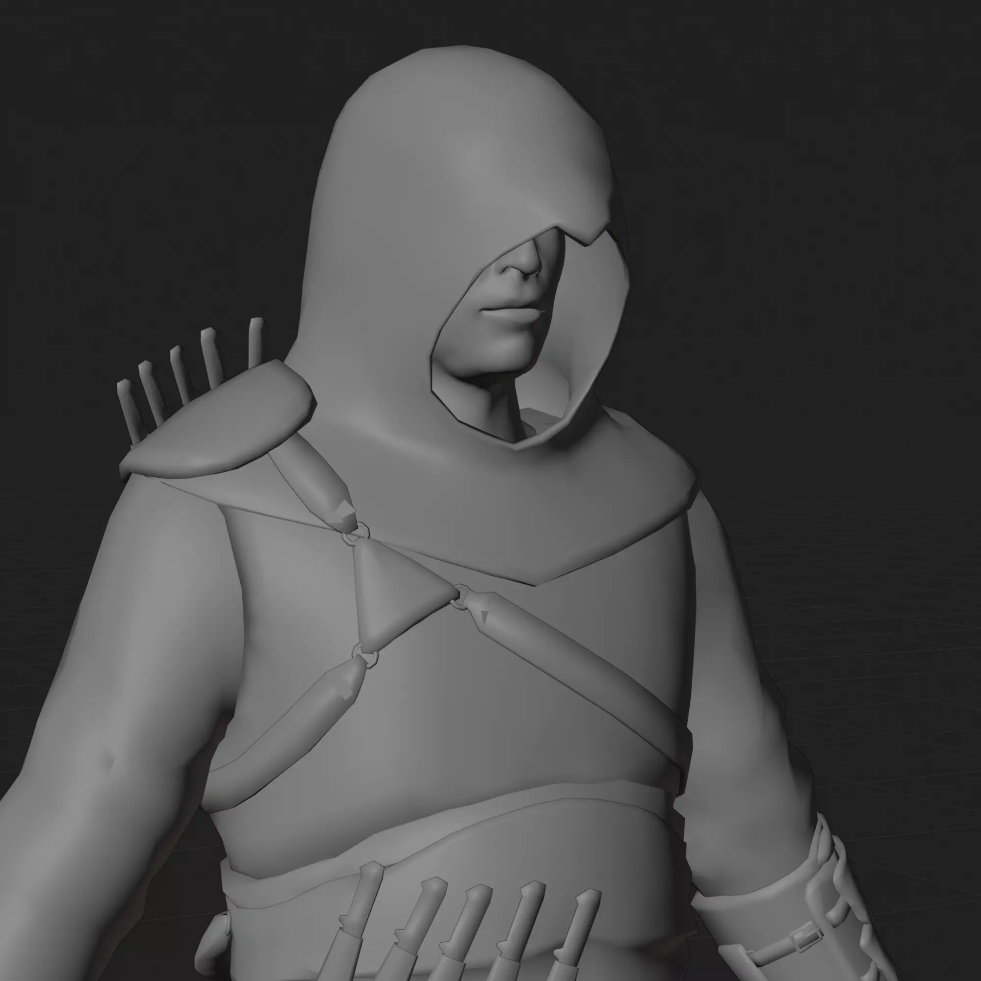 Altair 3D Model Assassins Creed Rigged PBR Blender FBX OBJ Low-poly 3D model_9