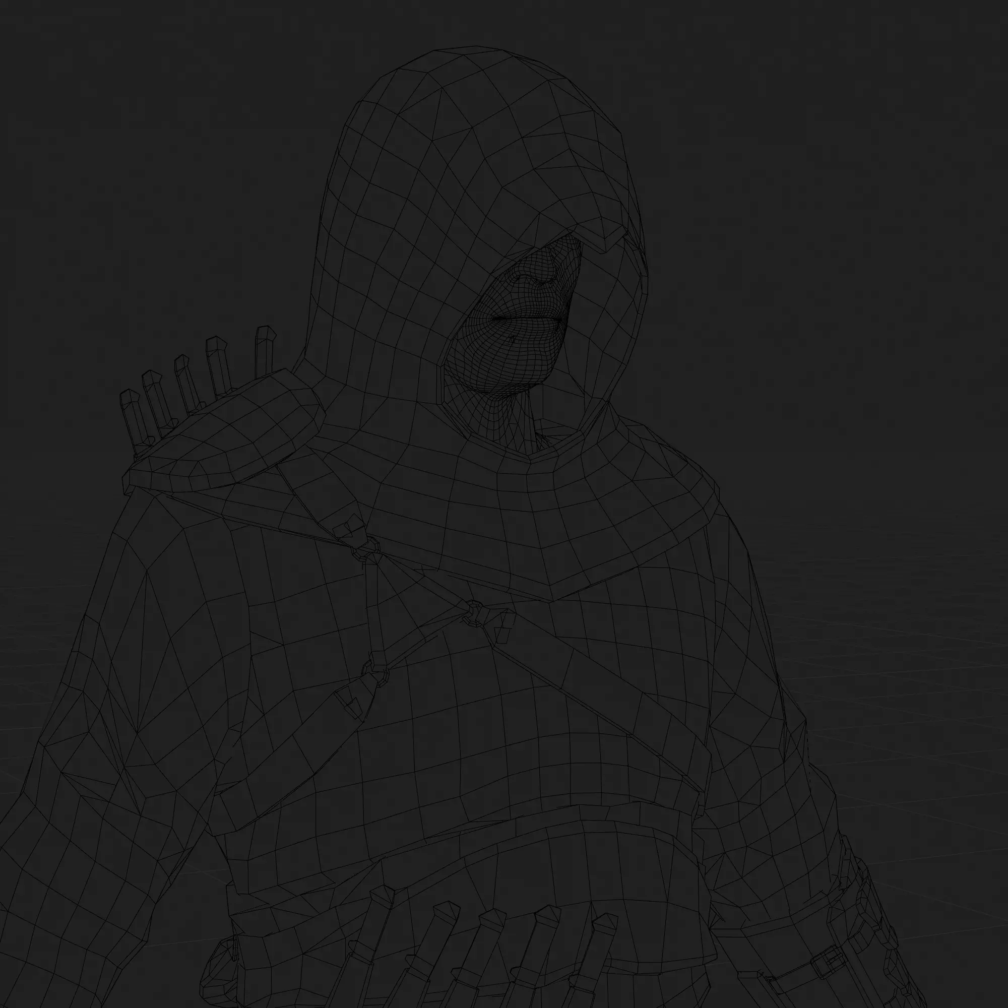 Altair 3D Model Assassins Creed Rigged PBR Blender FBX OBJ Low-poly 3D model_15