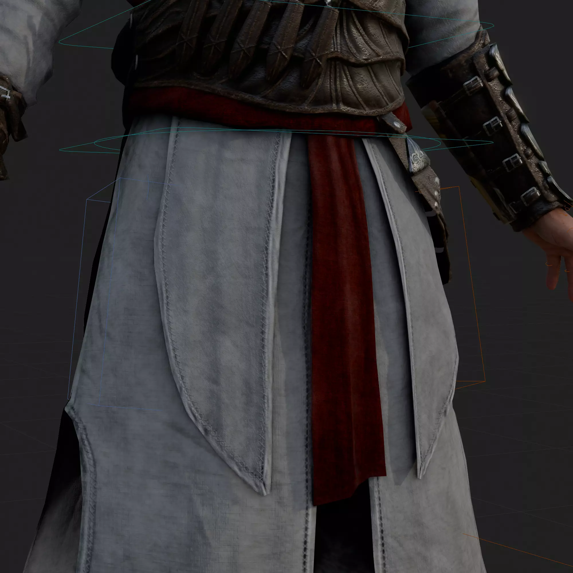 Altair 3D Model Assassins Creed Rigged PBR Blender FBX OBJ Low-poly 3D model_4