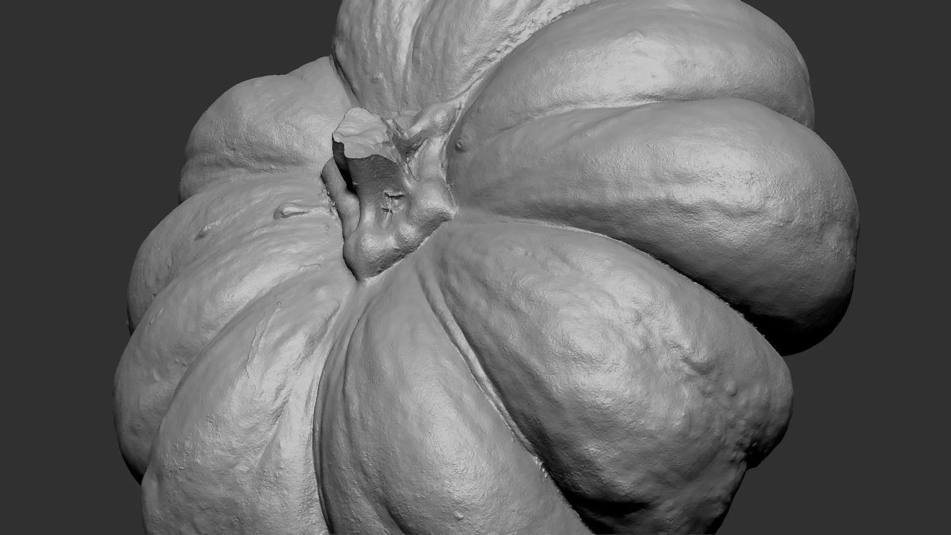 Pumpkin ZBrush engraving highpoly 3D model_11