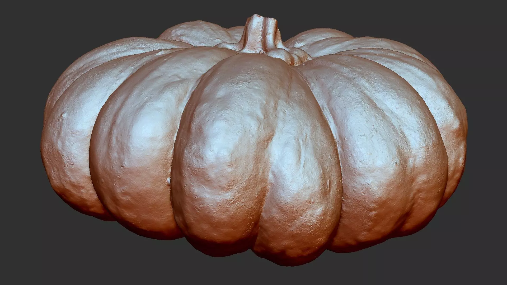 Pumpkin ZBrush engraving highpoly 3D model_4