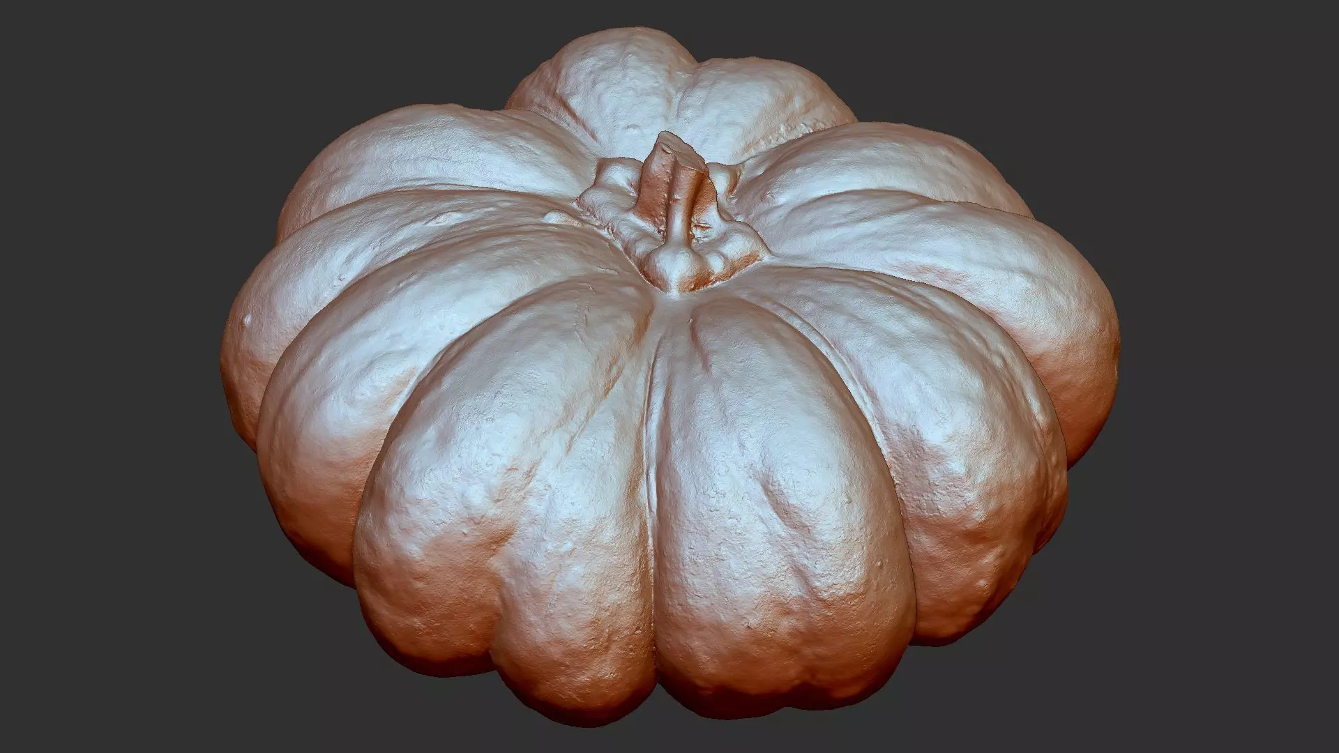 Pumpkin ZBrush engraving highpoly 3D model_0