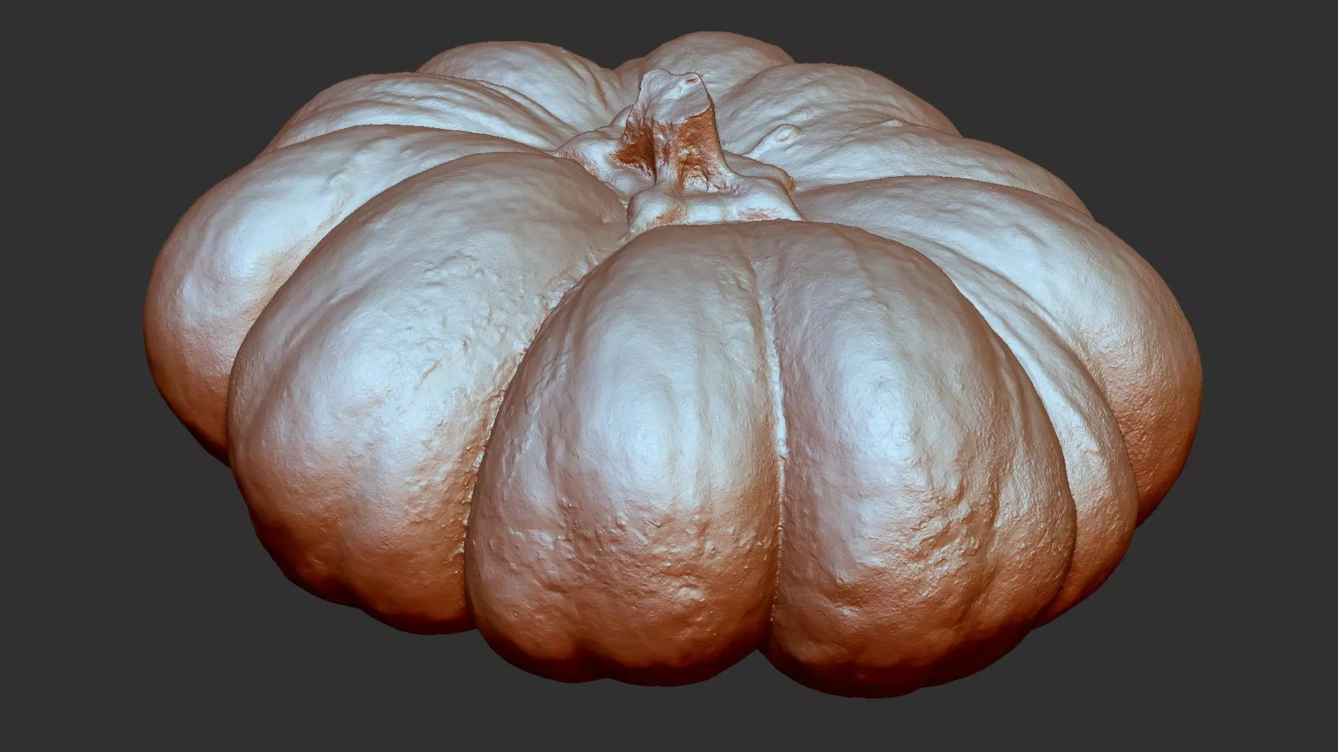 Pumpkin ZBrush engraving highpoly 3D model_5