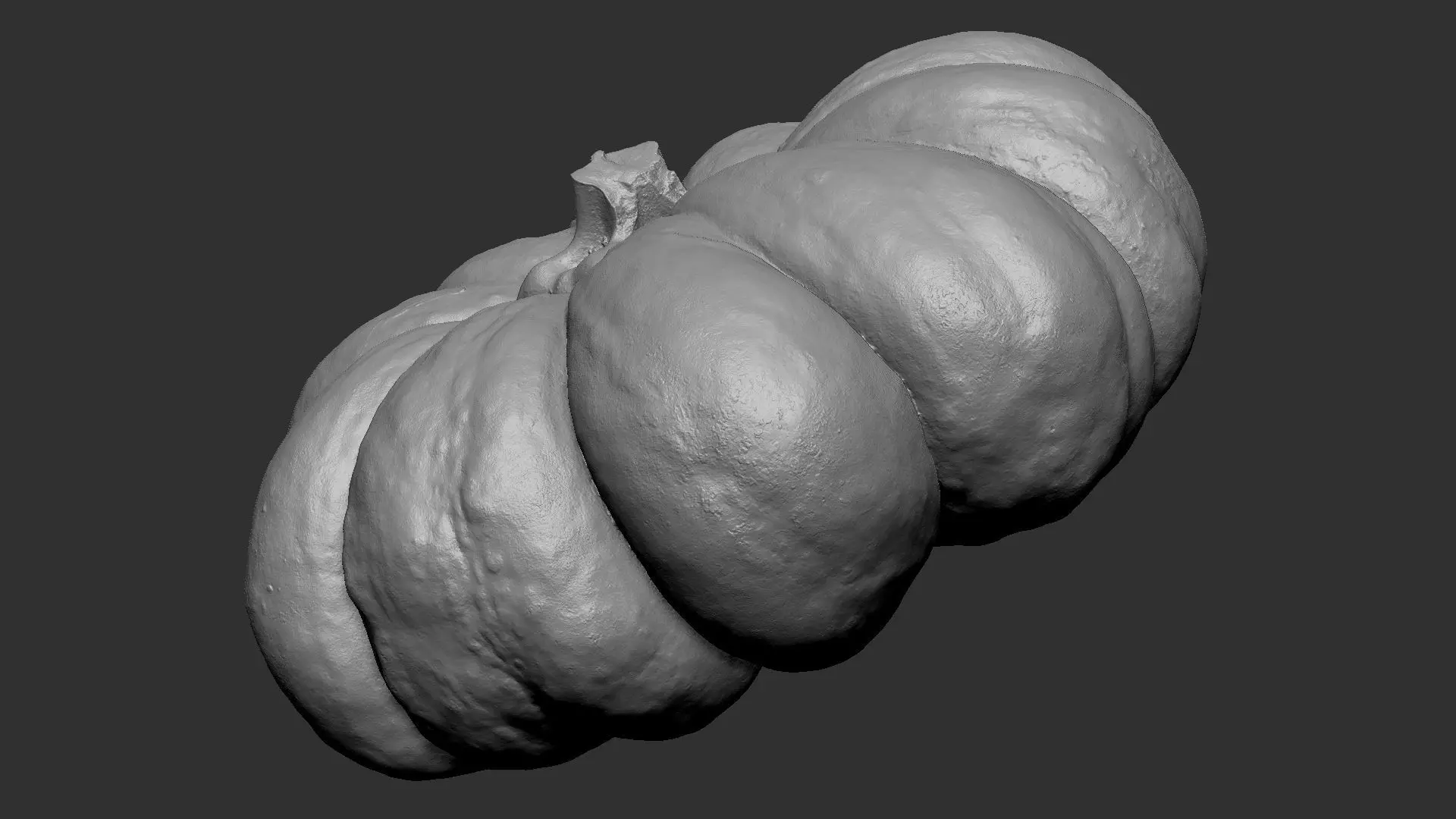 Pumpkin ZBrush engraving highpoly 3D model_13