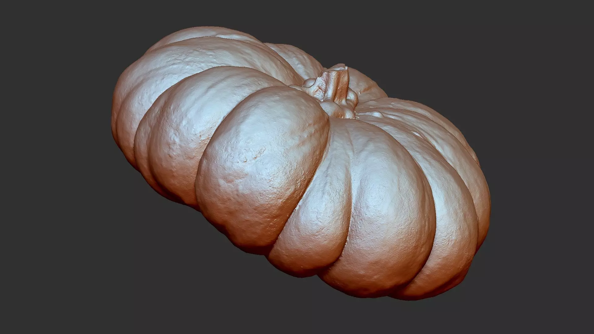 Pumpkin ZBrush engraving highpoly 3D model_2